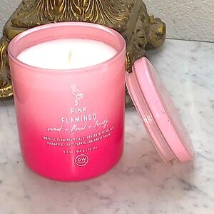 DW HOME CANDLE PINK FLAMINGO  RICHLY SCENTED NEW 1 WICK NEW 9.3 oz NEW